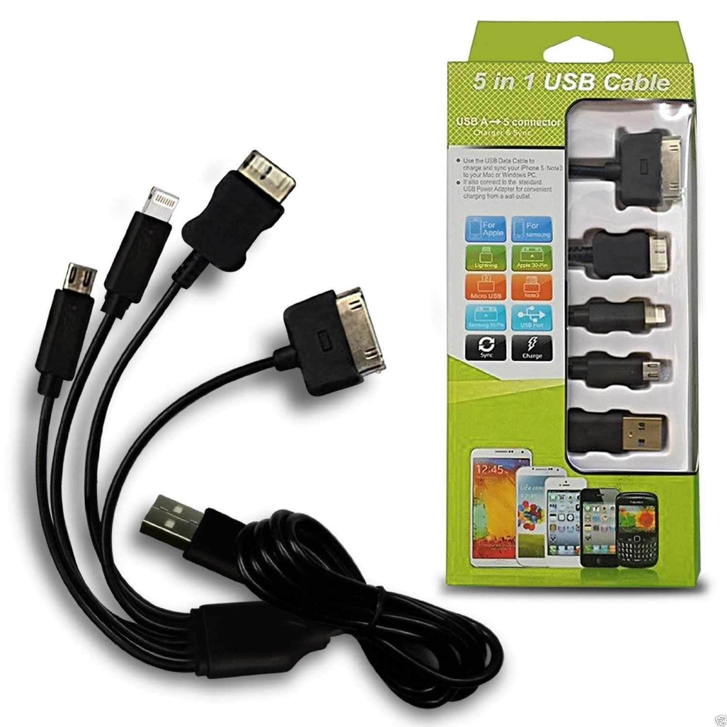 5 in 1 usb cable