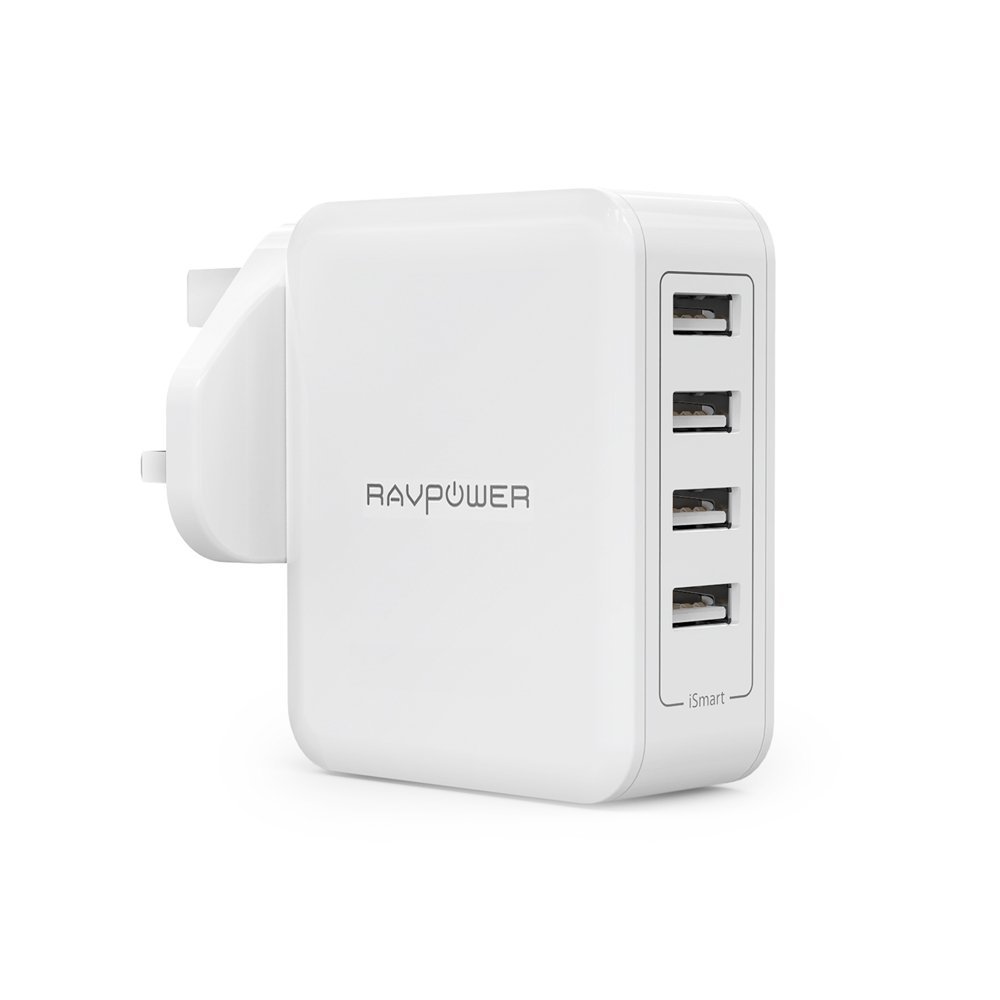 ravpower usb charger 40w 8a 4 port wall charger with ismart 2.0 uk mains plug fast safe 51x447xpy l. sl1000 .jpg